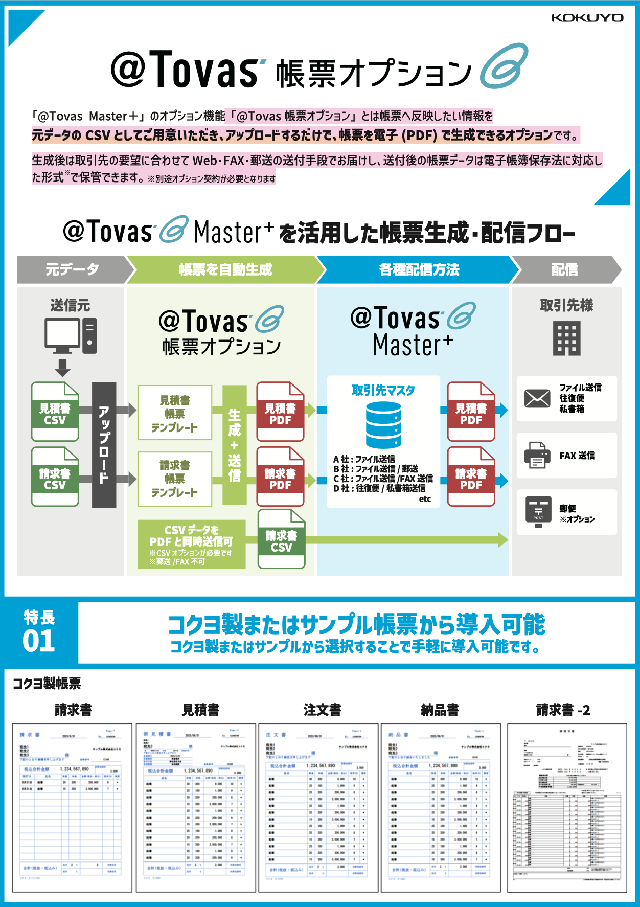 ＠TOVAS帳票オプションチラシ